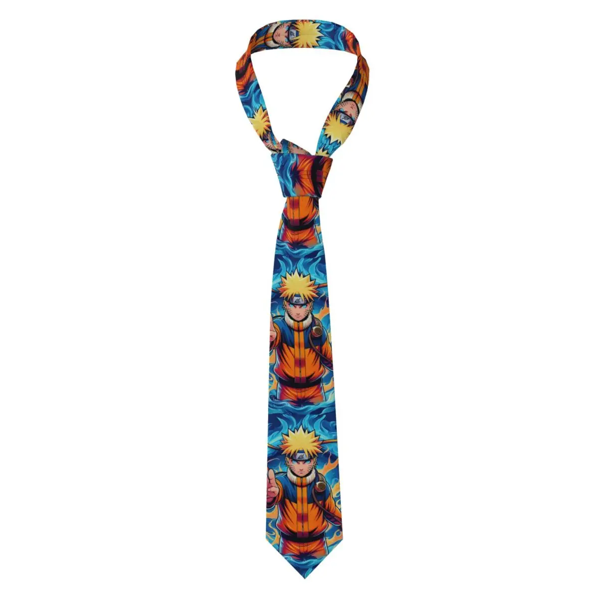 Corbata clásica personalizada de cómics U-Uzumakies N-Narutoes, corbatas de oficina de seda a la moda para hombre