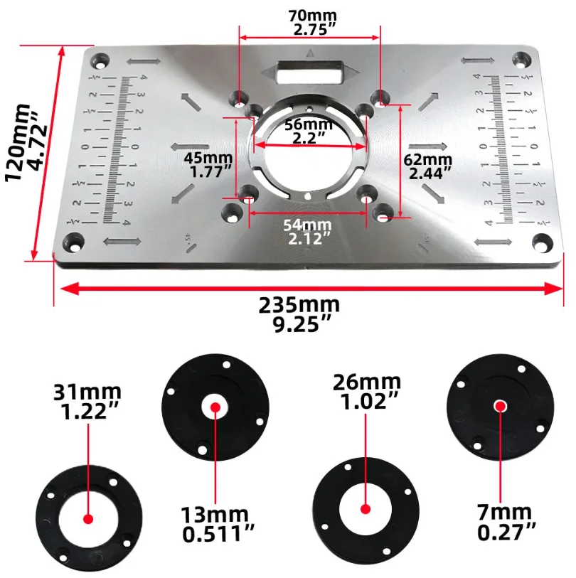 Aluminium Carpenty Router Tafe - Router Table Insert recensie en prijs