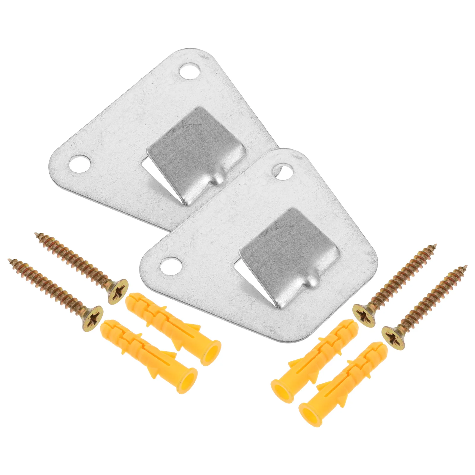 

2 Wall Fan Brackets Heavy Duty Mounting Kits Electric Fans 4 Screws Sets Oscillating Hardware Steel Construction