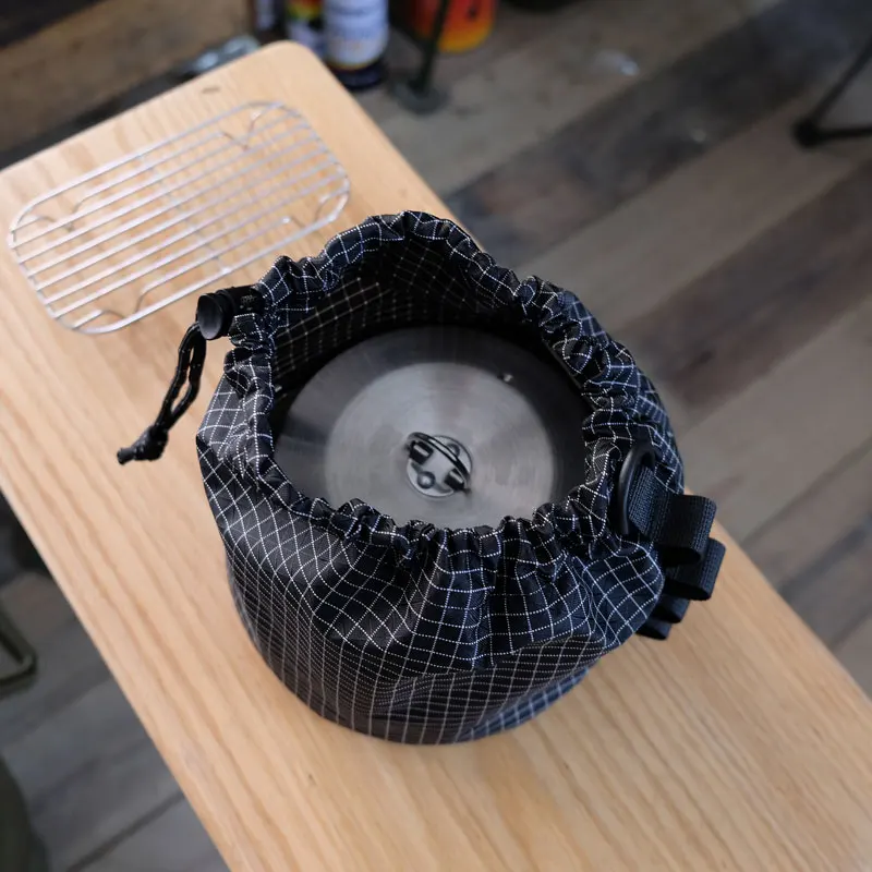 UHMWPE Water Bottle Storage Bag Outdoor Camping Kettle Storage Bag Lightweight Small Gas Tank Storage Jacketed Kettle Sundry Bag