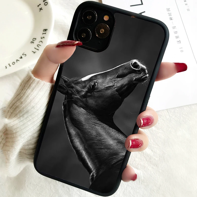 5 5S SE 2020 Phone Cover Case for iPhone 6 6S 7 8 PLUS X XS XR 11 12 13 MINI 14 PRO MAX Rubber Silicone  Arabian Stallion Horse