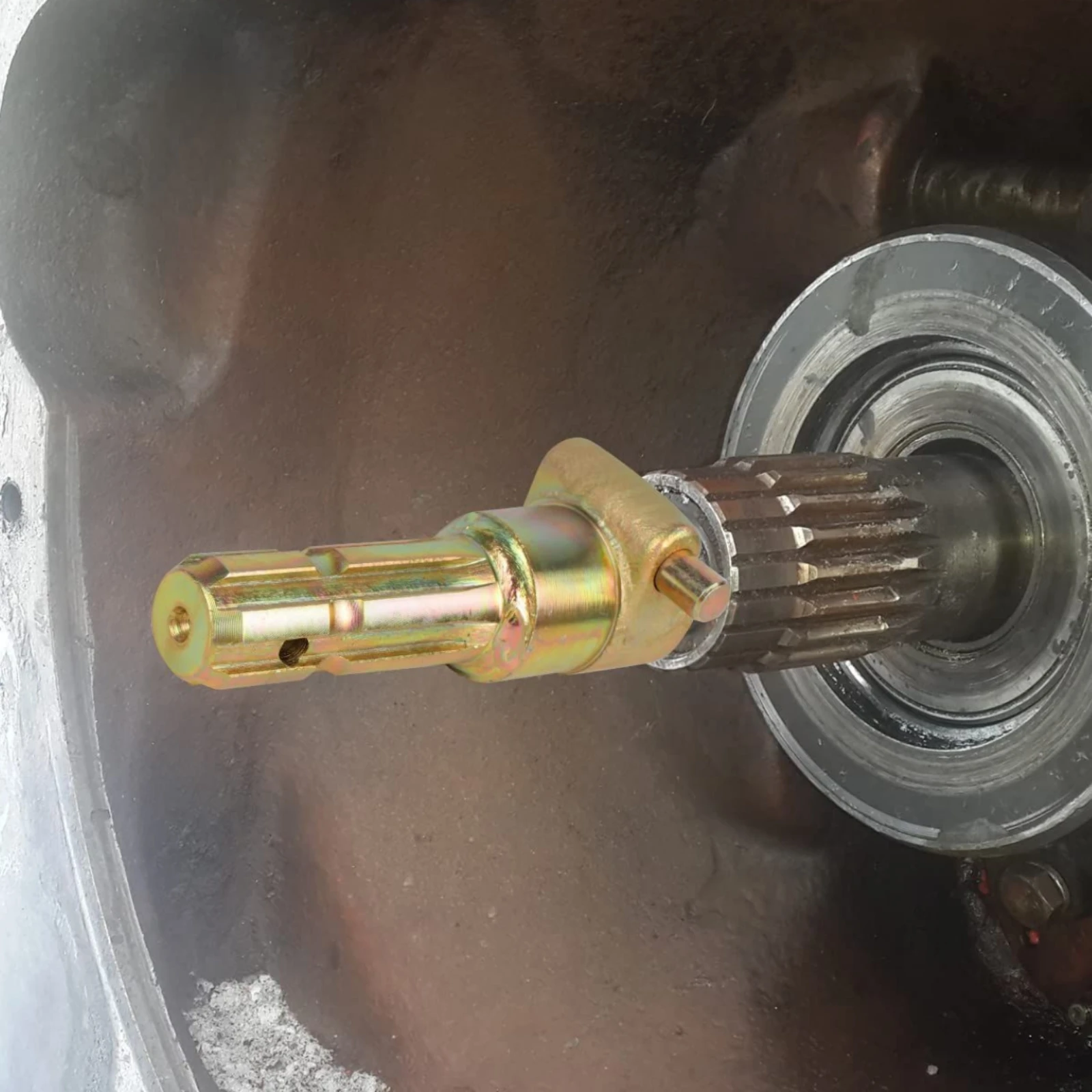 2 Pieces PTO Extender Adapter Corrosion-Resistant PTO Shaft Extension Adapter Toothed Shaft Extender High Strength for Farmers