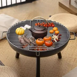 Outdoor Camping Firewood Stove Multifunctional Barbecue Charcoal Stove Brazier Outdoor Foldable Heating Furnace New