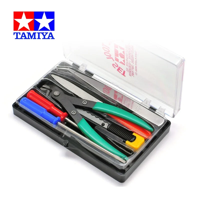 Tamiya 74016 Model Building Basic Tool Set Assembly Model Building Repair Tool Kits for Model Tools Hobby DIY Accessories