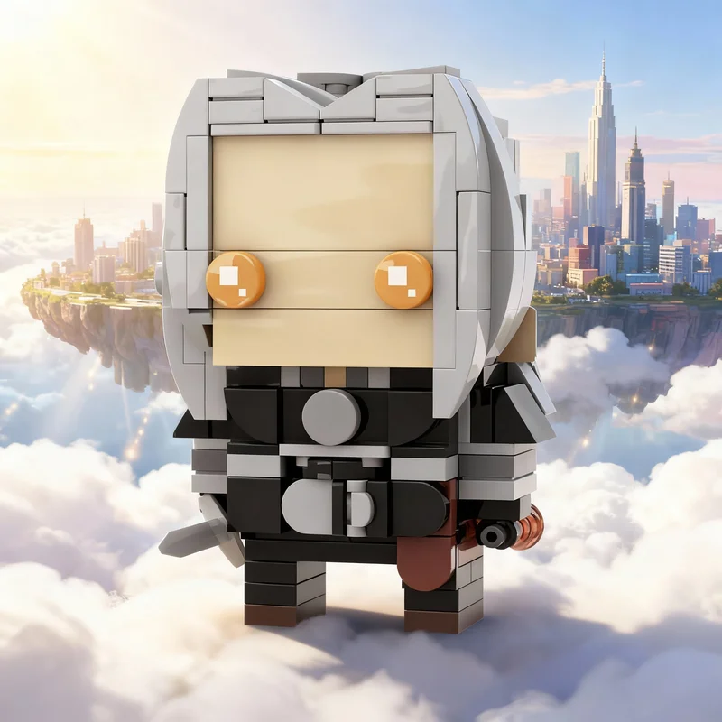 219pcs MOC Geralt Rivia Brickheadz Netflix The Model Building Blocks Christmas Gifts Toys Construction Idea Education Brick Kids