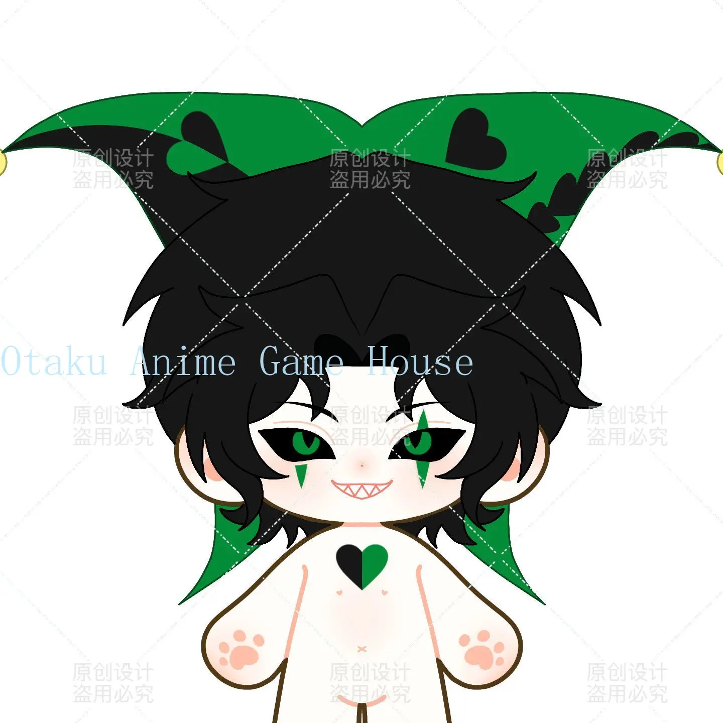 20cm The Freak Circus Harlepuin Kawaii Plush Doll Anime Stuffed Toy Cosplay Dress Up Toy Cotton Figure Mascot Gift Birthday gallery 3