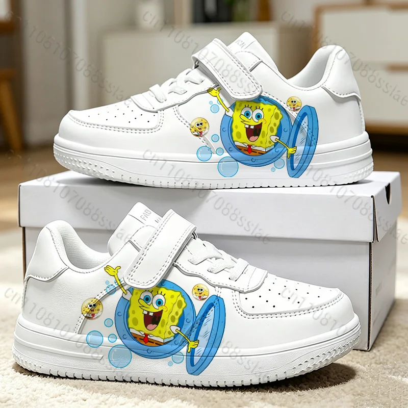 

Ships in 24 S-SpongeBobs Youth Student Waterproof Light Sports Shoes for Boys Girls Parity Low Top White Series Shoes