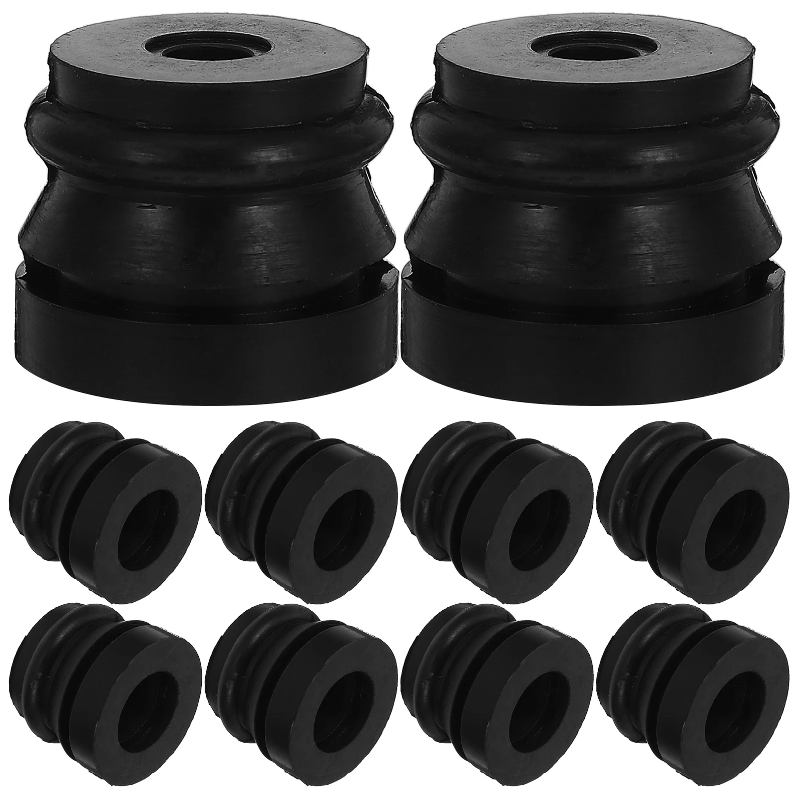 10 Piece Chainsaw Shock Absorber Mower Repair Parts Handle Buffer Replacement Black Accessories Spare