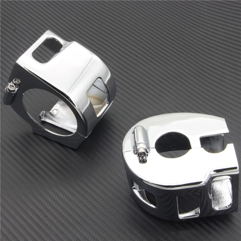 CHROME BILLET SWITCH HOUSING COVERS for Kawasaki  Vulcan VN900 2006-2012