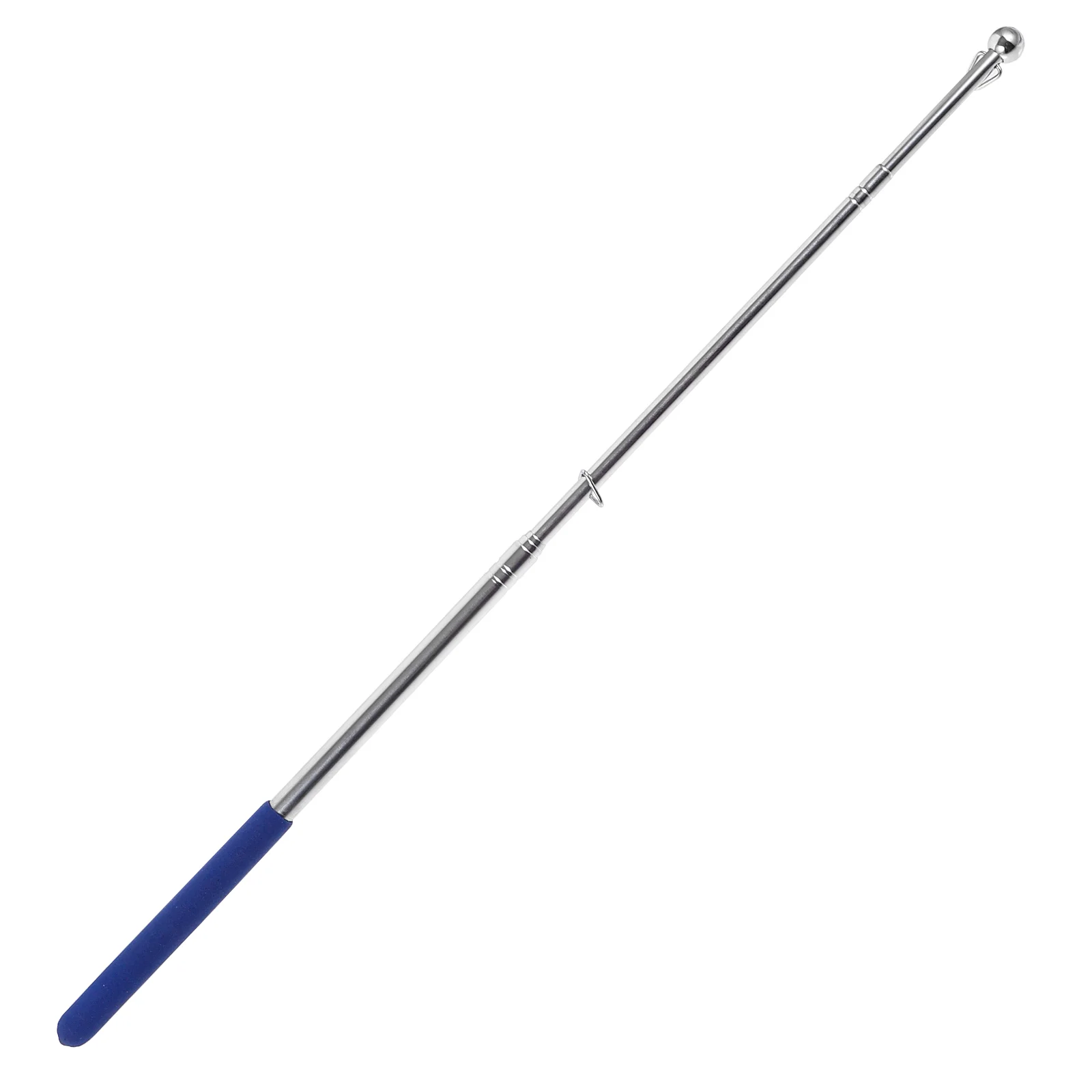 Flagpole Guide Poles Retractable Rods Telescopic Multi-use Dance Ribbon Holder Portable Blue