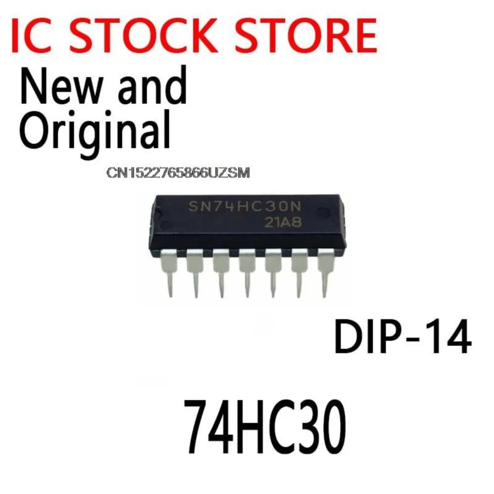 10PCS New and Original DIP-14 SN74HC30N  HD74HC30P 74HC30N 74HC30