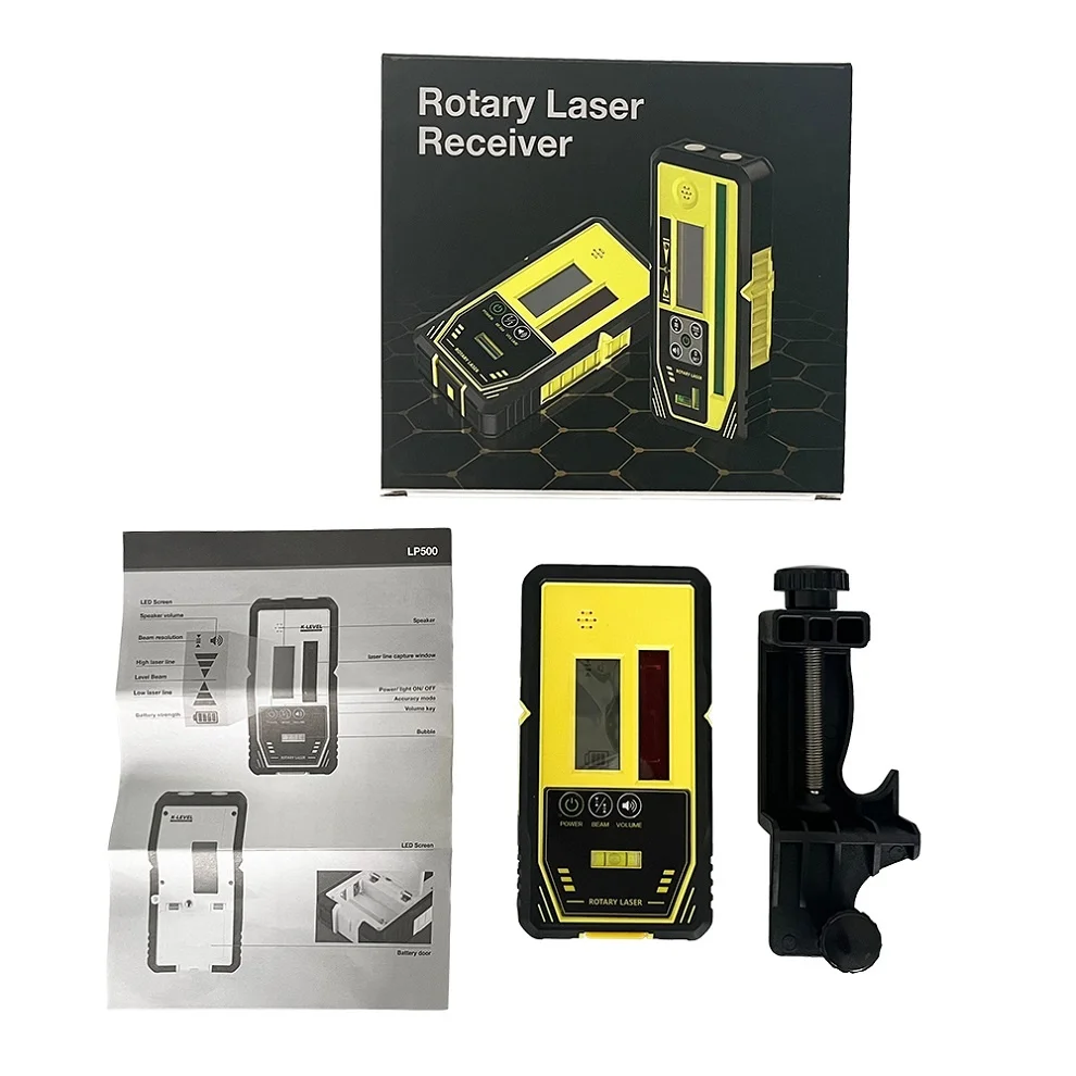 

HEIPOE LP500R High precision surveying accessories red beam rotary laser level receiver /detector for Rotating red laser