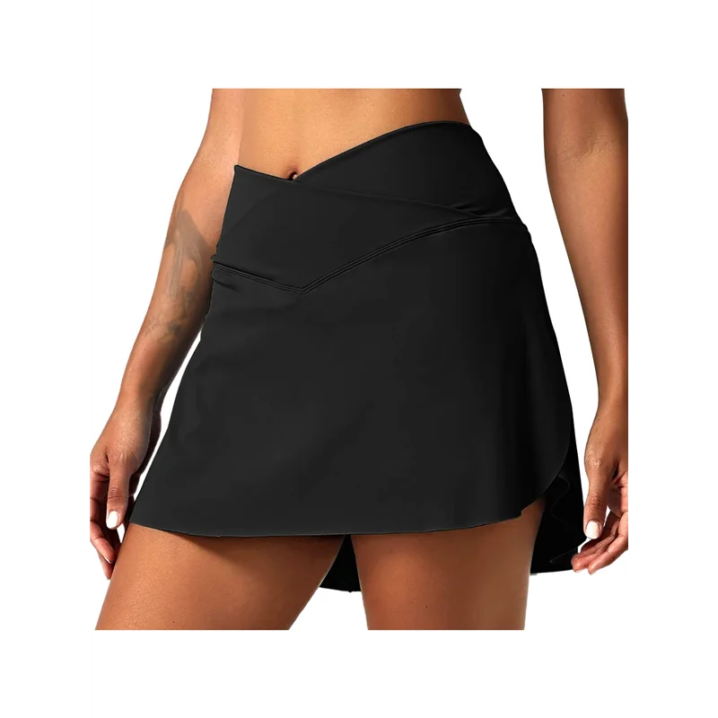CGS-Women Tennis Skirts With Pockets High Waisted Golf Skirts Athletic Skorts Pleated Mini Skirt Workout