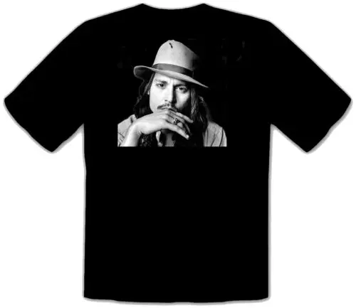 Johnny Depp - schwarze Fun T-Shirt -004