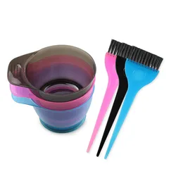 3/5pcs Set Hair Dyeing Bowl Brush Hairdressing Oil Hot Dyeing Bowl Brush Barber Shop Hairdressing Tools Barber Accessories