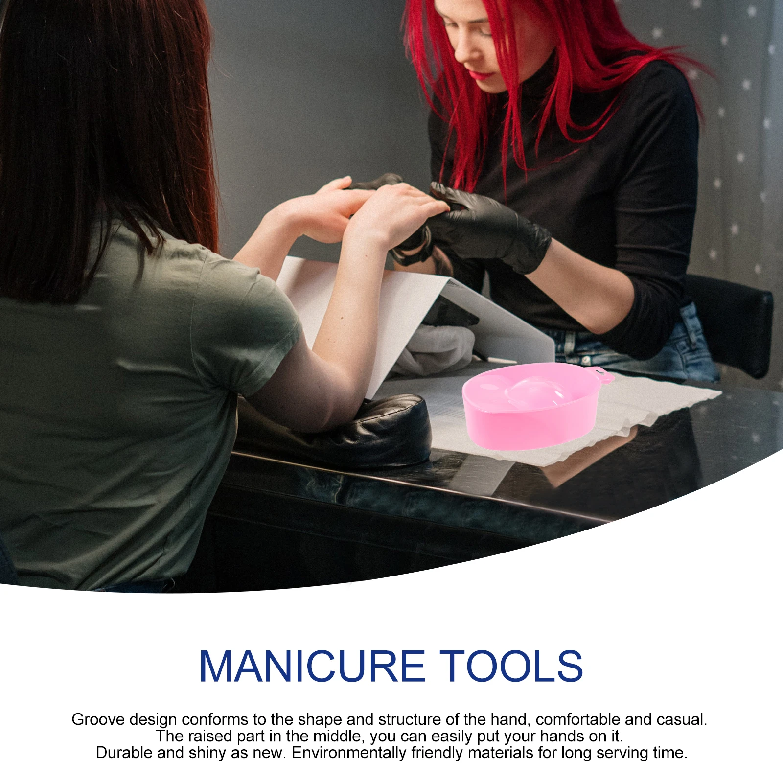 

1 шт., чаша для ухода за ногтями, 17x12,2 см, лоток для замачивания ногтей, смягчающая кутикулу, маникюрная чаша для рук, дома, лоток для замачивания