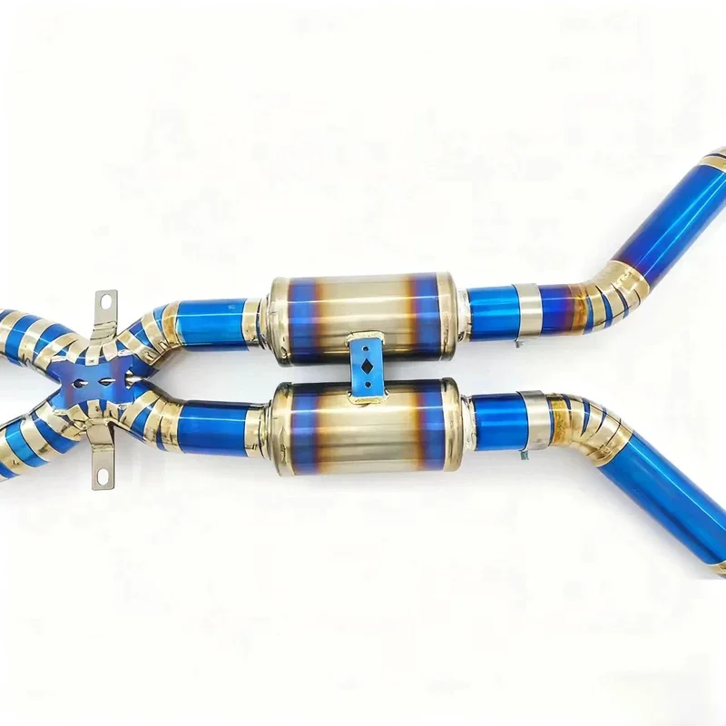 M3 E90 E92 E93 High-Flow Xpipe with Two Resonators and Two Titanium Catalytic Center Pipes Optimized for S65 V8