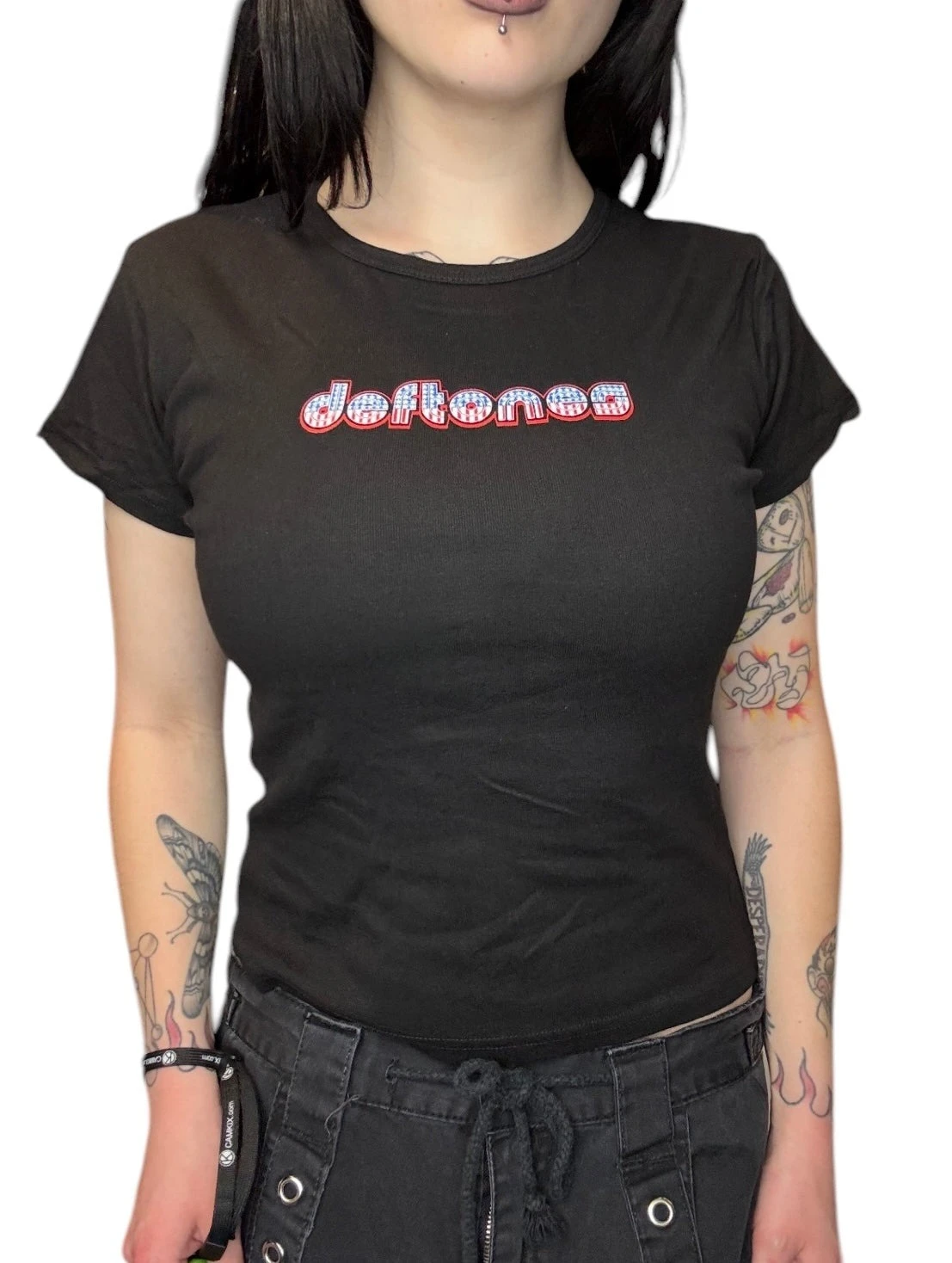 

Deftones Women's Shirt Clothing Peripheral Pattern Printing Summer Luxury Brand Cotton Men's and Women's T-Shirts Short Sleeves