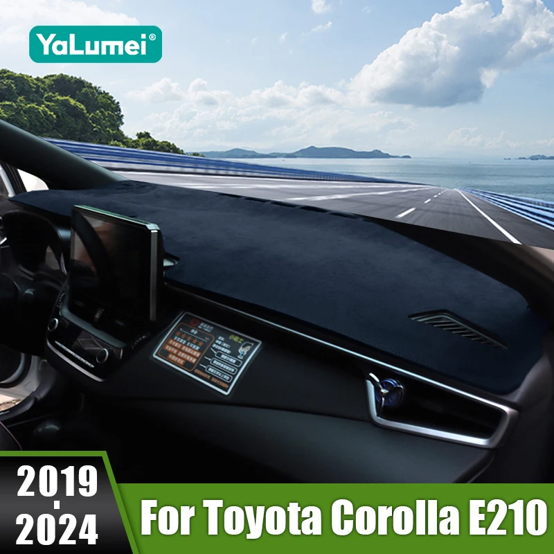 

For Toyota Corolla E210 2019 2020 2021 2022 2023 2024 Car Dashboard Anti-UV Cover Avoid Light Pad Sun Shade Mat Non-Slip Carpets