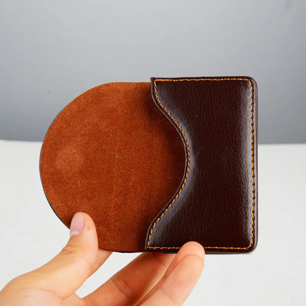 PU Business Cards Holder Wallet Slim Id Card Case for Men Women Credit Cards Cash Coins Organizer Gift Purse