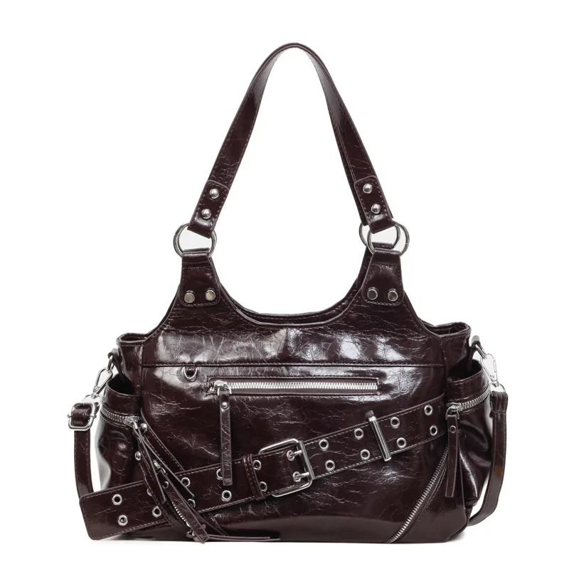 

2025 Oversized Women‘s Shoulder Bag, Genuine Leather Large Capacity Multi-way Tote Crossbody Purse, Vintage Chic Work Bag