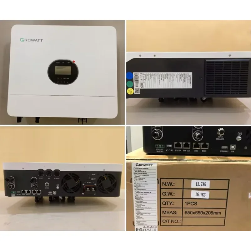 2025 ใหม่ขายร้อน Growatt SPF6000ES PLUS 6KW Off Grid อินเวอร์เตอร์สําหรับ Home Energy Solar System