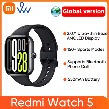 小米 Redmi Watch 5 全球版 2.07 吋 AMOLED 顯示器 24 天超長續航 GNSS 藍牙通話 小米智慧手錶運動手環 10 最佳銷售 紅米智慧手錶 - №10