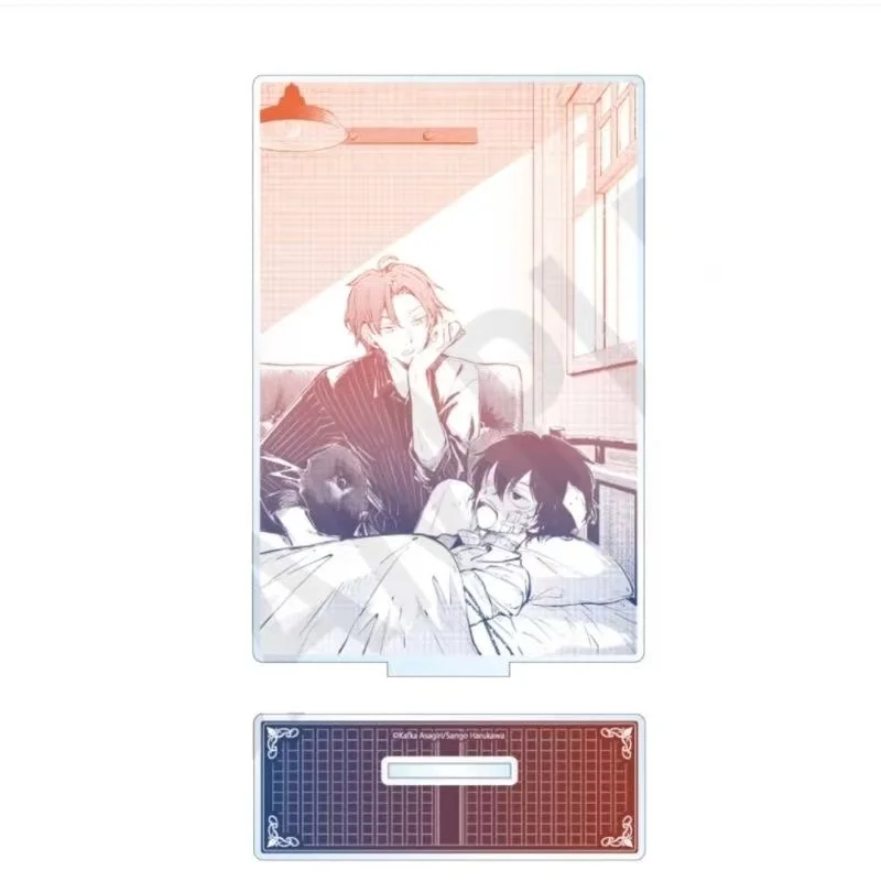 애니메이션 뱅고 도시츠 주변 상품 라인 드래프트 드로잉 다자이 오사무 피규어 아크릴 스탠드 나카지마 아츠시 센스 스탠딩 플레이트 장난감 소년용