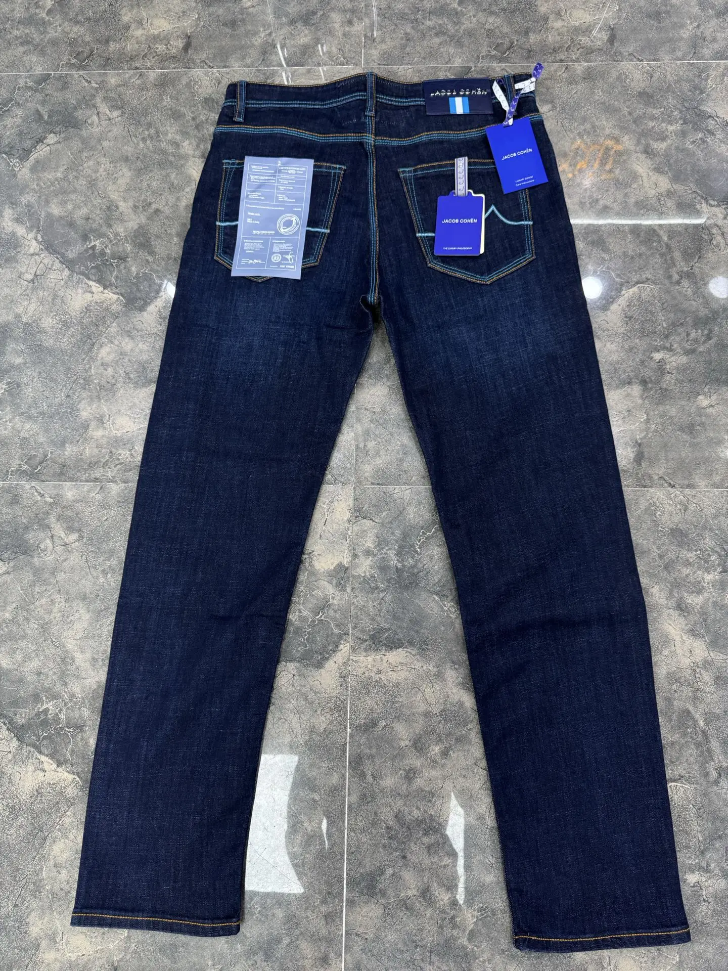 OECHSLI Calças Jeans de Algodã - Embroidery On Jeans avaliação e preço