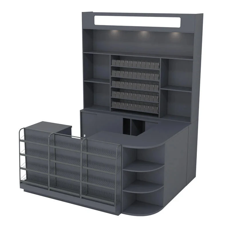 custom.Hongbai Convenience Customized Durable Environmental Supermarket Alcohol Medicine Cabinets Cashi