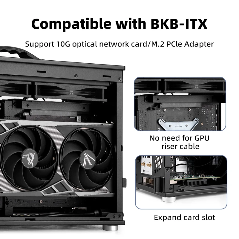Mechanic Master IF15 Lojcube 16.5L Support BKB ITX 70mm Air-cooled /240/280 Water-cooled 355mm PSU/ATX PSU Portable A4 Chassis