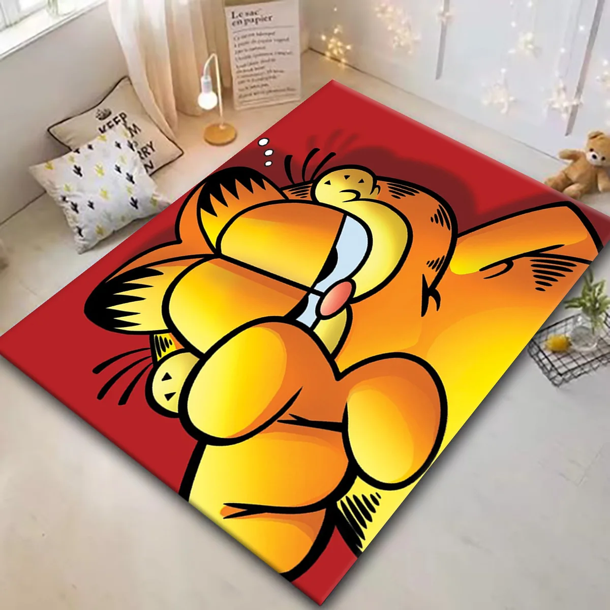 3D G-Garfield Cartoon illustration resistant dirt Non Slip Multi Functional Carpet Rug Door Alfombra Room Mat Welcome Mat