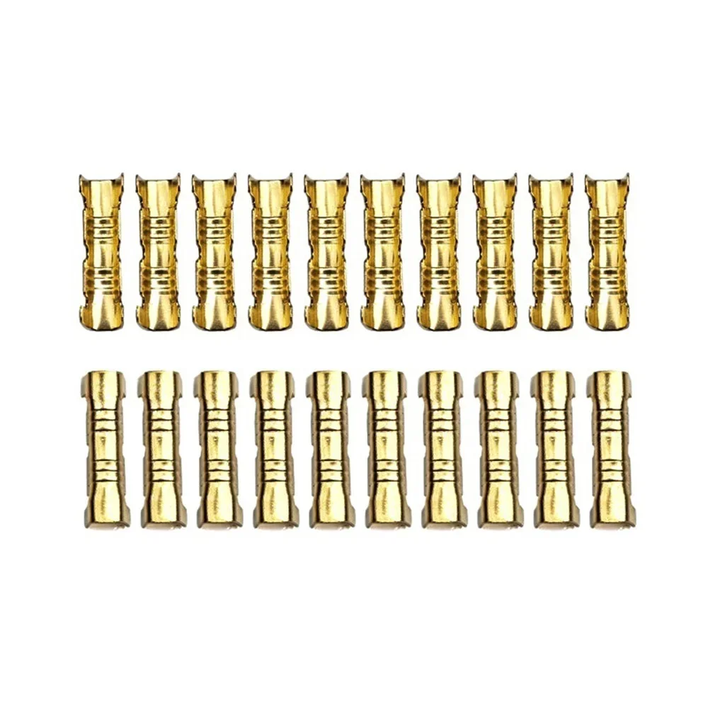 100pcs Gold Brass Car Speaker Wire Connectors Terminal Blocks Easy Installation 0.5-1.5 mm² Wiring Accessories