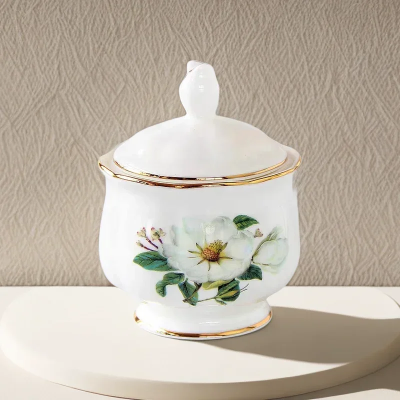 European Style Sugar Bowl for Coffee High-grade Porcelain British English Afternoon Tea Set Accessories Coffeeware Kitchenware - view 4