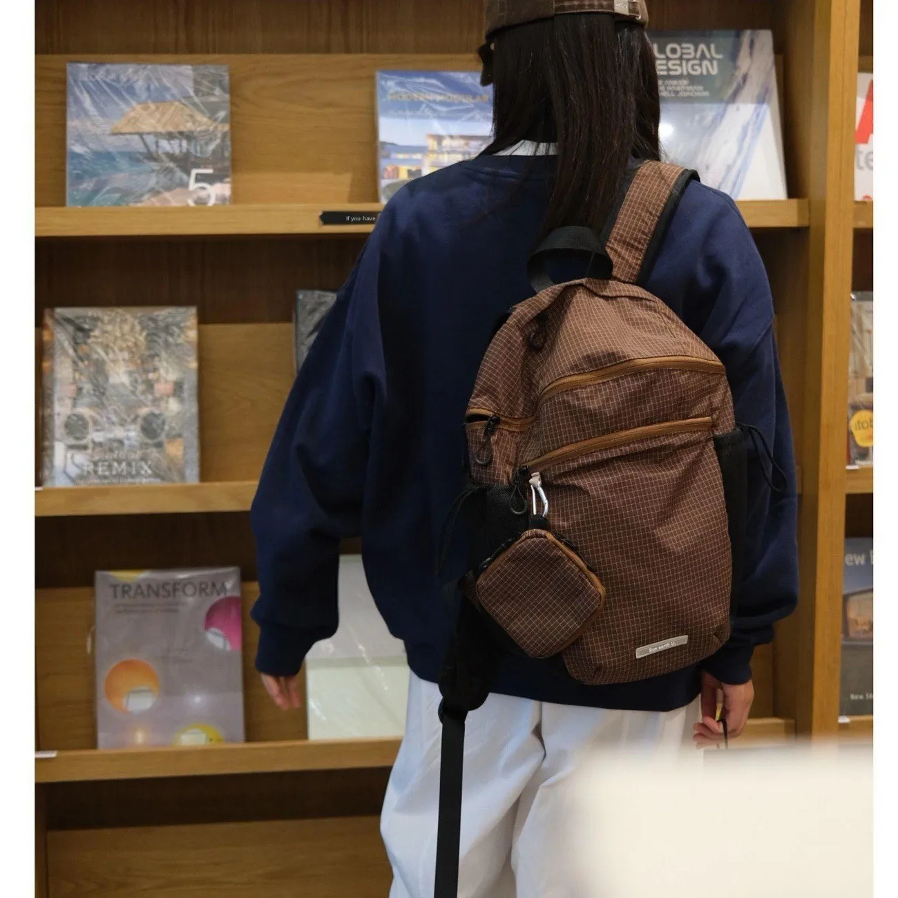 Lightweight Waterproof Outdoor Travel Commuting Riding Backpack New 2026 FW Small Soft  Cone Bag Korean Style