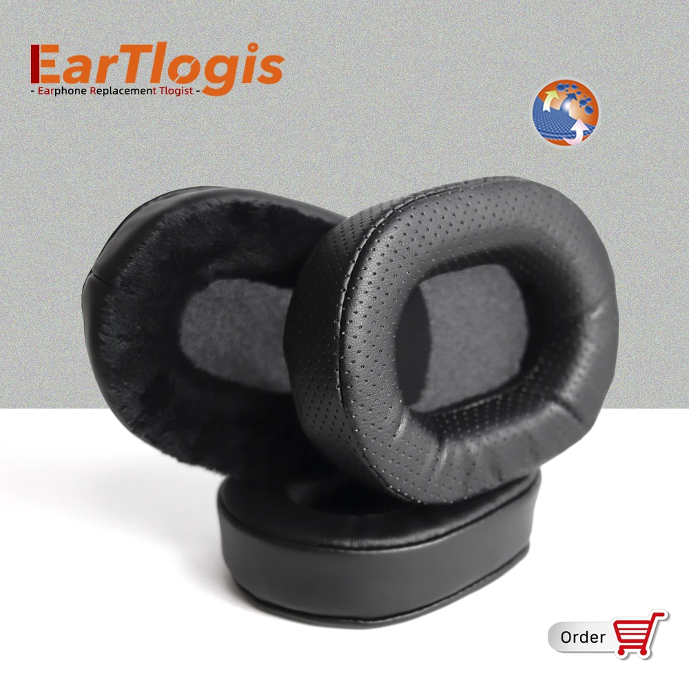 EarTlogis Almohadillas de repuesto para HyperX Cloud Alpha Cloud Flight Stinger Mix Cloud I/ II (1/ 2) CloudX Cloud Core Silver