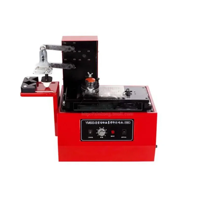 110/220V Environmental Desktop Electric Pad Printer YM-600B Round Pad Printing Machine Ink Printer Date Code Printer Machine 1PC