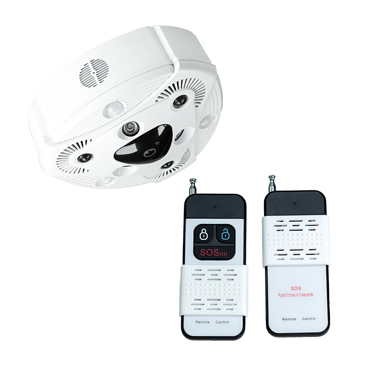 ระบบเตือนภัยไร้สายสำหรับร้านค้า ธนาคาร บ้าน พร้อมกล้อง สร้างควันป้องกันขโมย ควบคุมผ่านแอป Tuya บนโทรศัพท์ IOS ระบบเตือนภัยอัจฉริยะ OEM