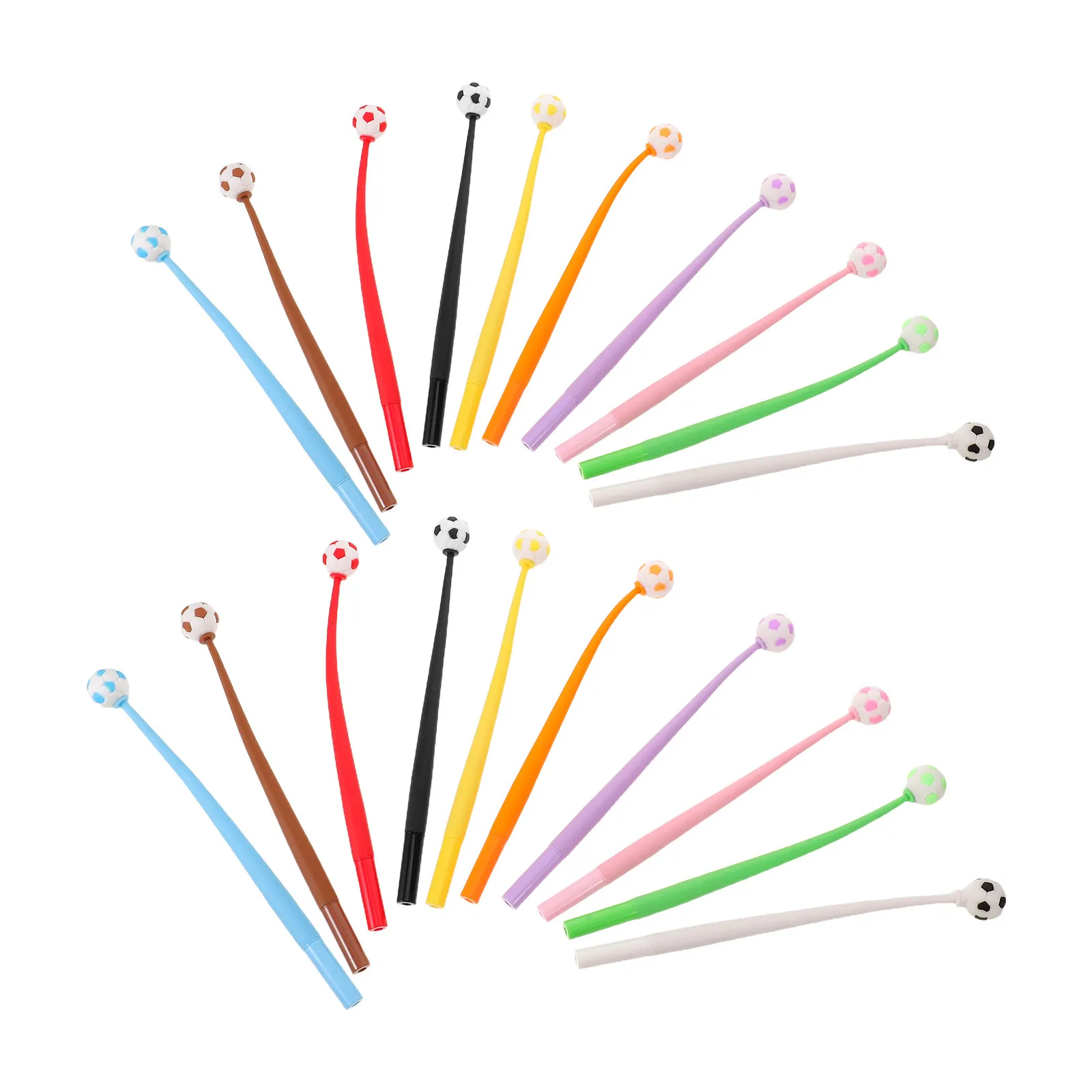

Cute Soccer Shaker Pen with Ball Design Fun Office School Desk Accessory Novelty Writing Tool for Adults Fans