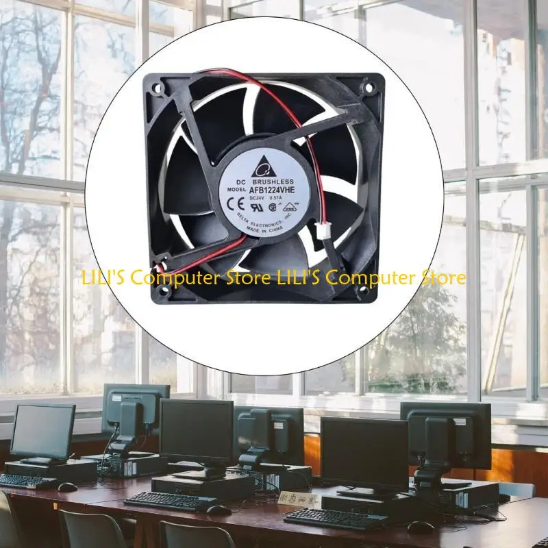 

A52B Cooler Fanats 12 см. Радиатор охлаждения DC24V 2PIN 2-проводной AFB1224VHE для Computer Server- радиатор 120x120 мм