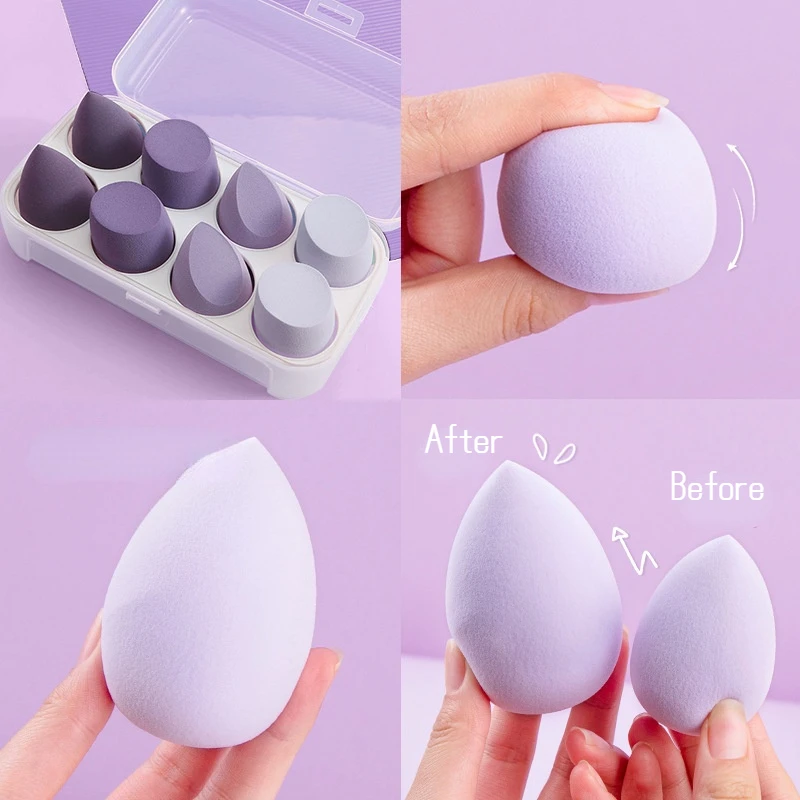 1/3/4Pcs Cosmetic Puff Soft Makeup Sponge Foundation Powder Sponge No Box for Women MakeUp Accessories Cosmetic Tool Dry and Wet