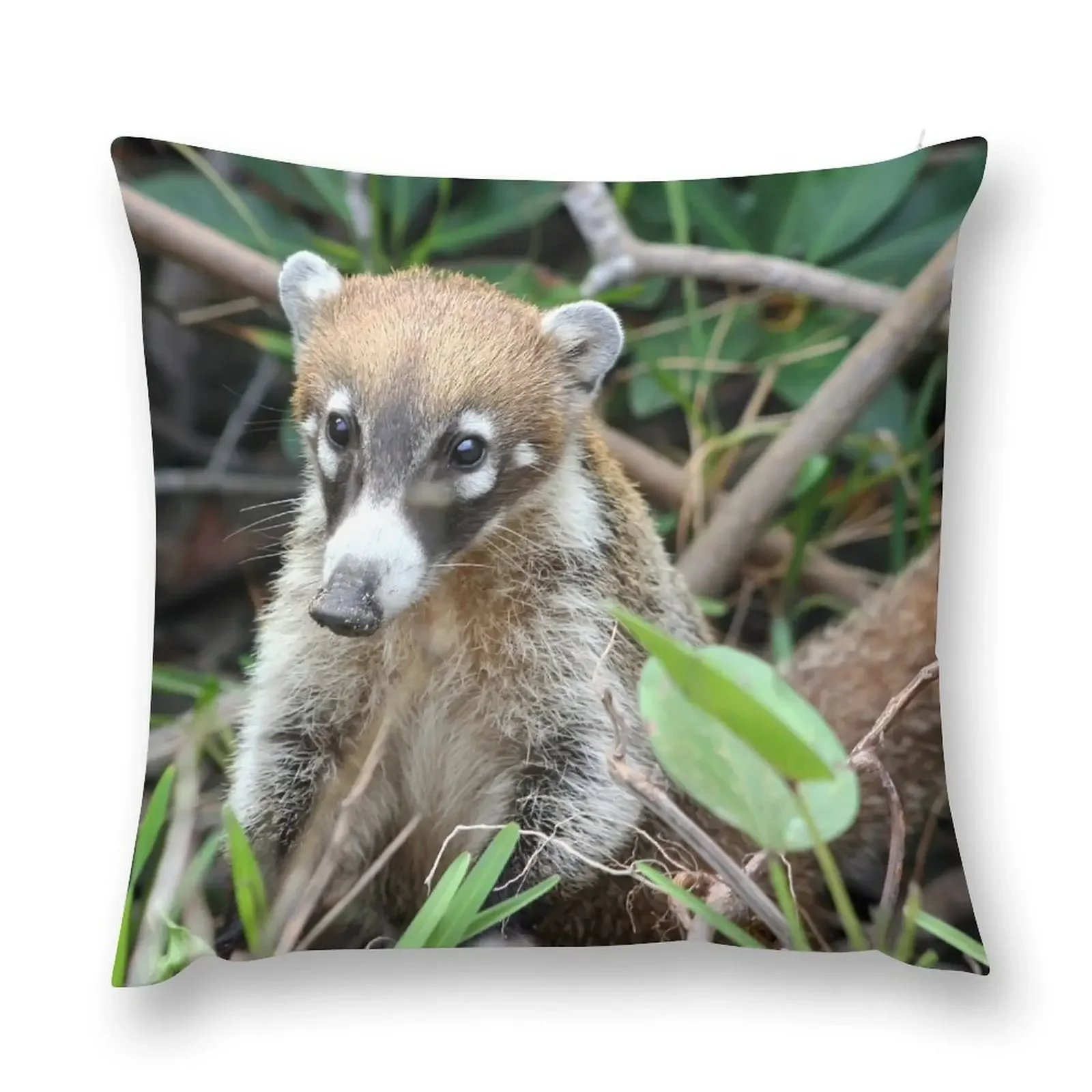 

Cute Little Coati Throw Pillow Christmas Pillows bed pillows pillow