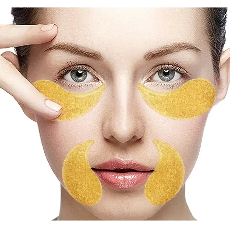 60 pz = 30 paia di bende per gli occhi antirughe occhiaie cristallo collagene Gel maschera per gli occhi idratante maschera per gli occhi ad assorbimento rapido bellezza