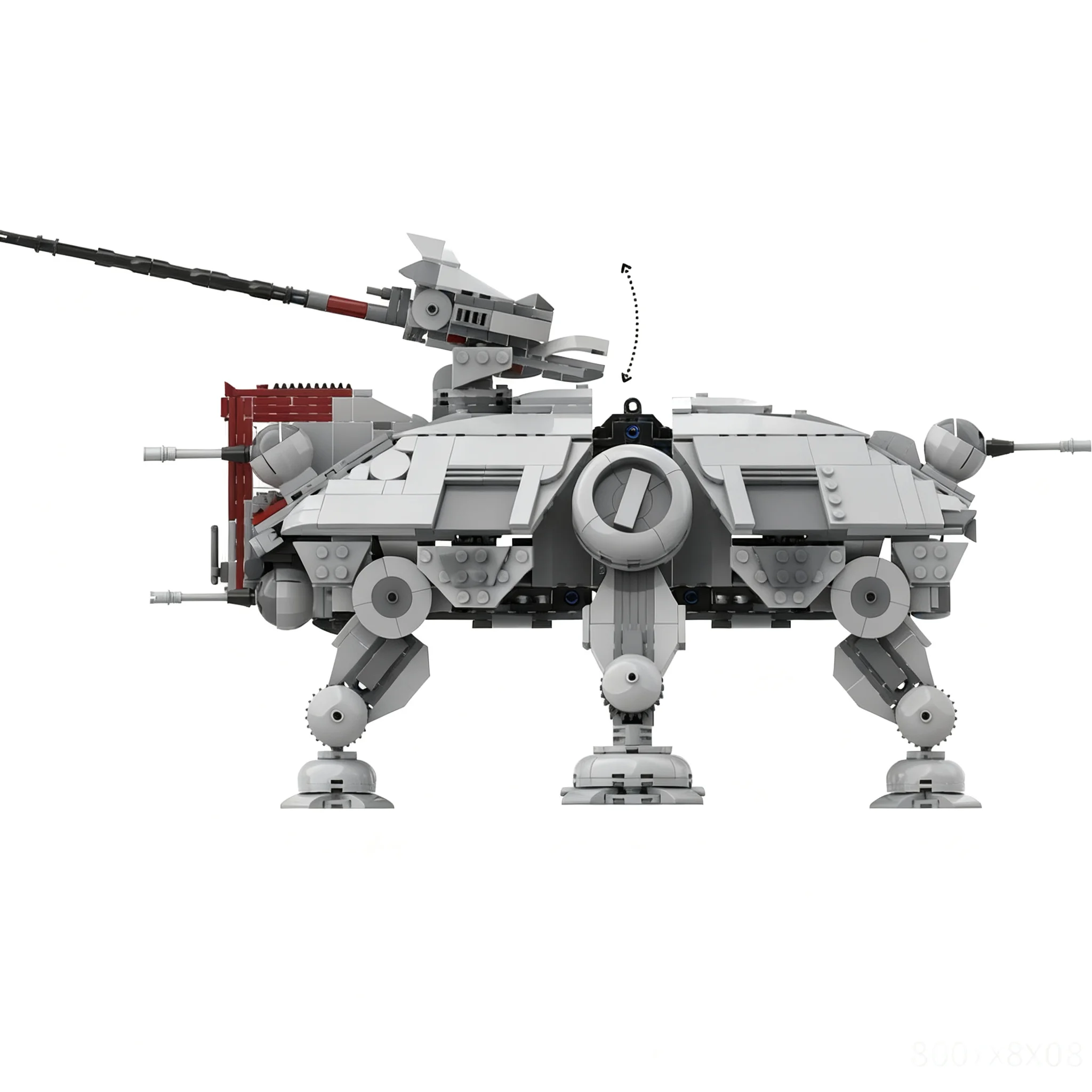 1336pcs MOC UCS AT-TE - Minifig Scale W/ Interior Star Battle Ultimate Collector Series Model Building Blocks Christmas Gift Toy