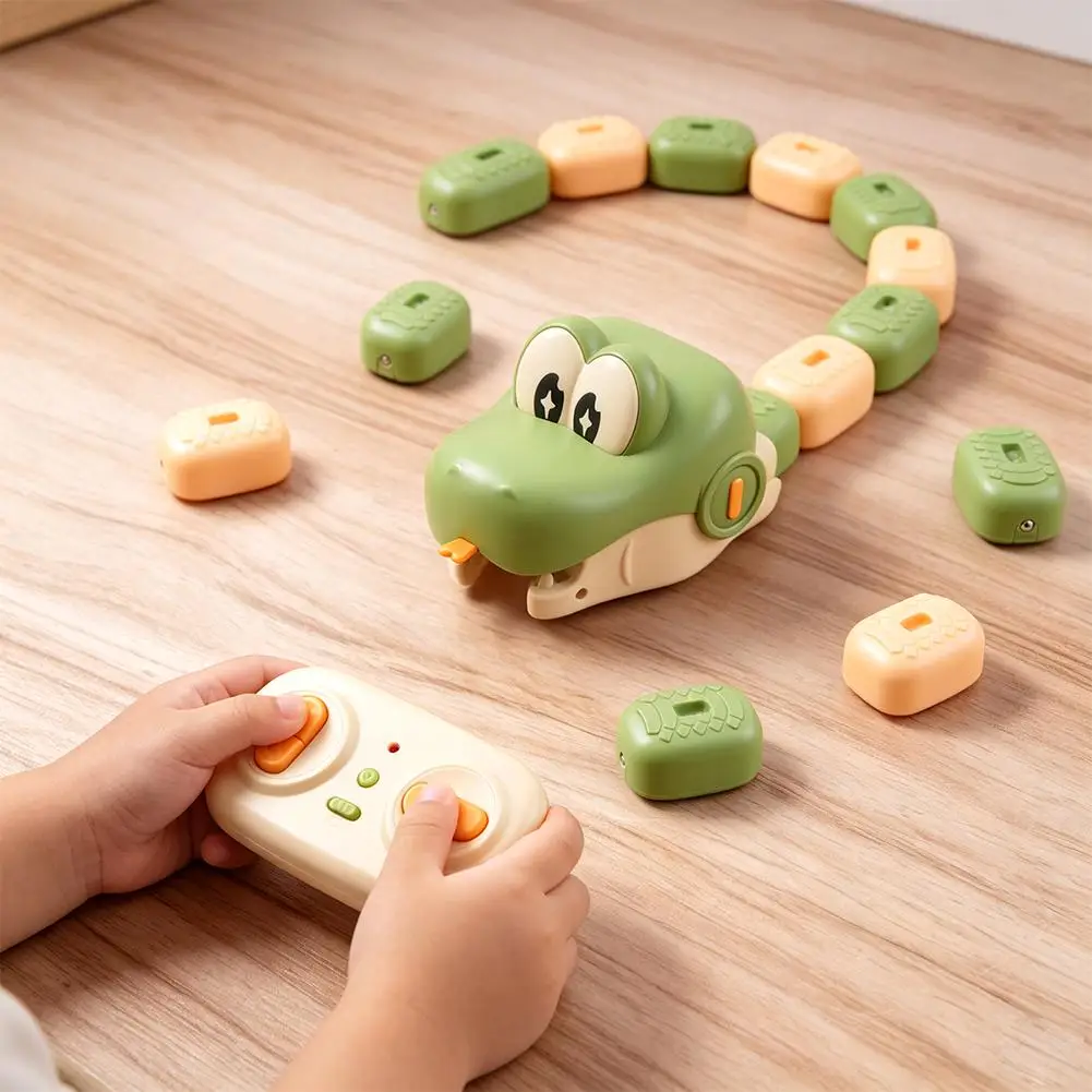 Remote Control Greedy Snake Magnetic Toy Duel Parent Child Interactive Battle Magnetic Swallowing Snake Remote Control Car