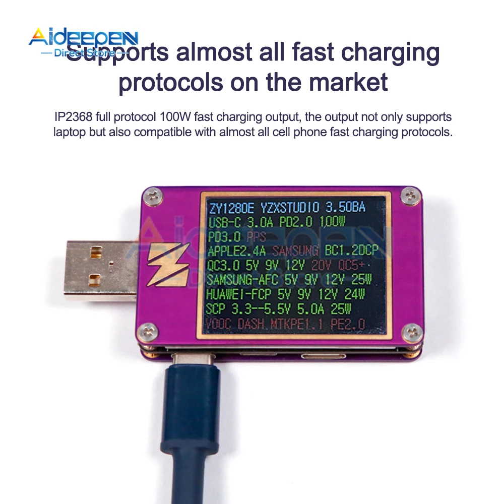 IP2368 Bidirectional 100W Fast Charging Module Buck-Boost Type-c Interface 4S Lithium Battery High-Power Fast Charging Board