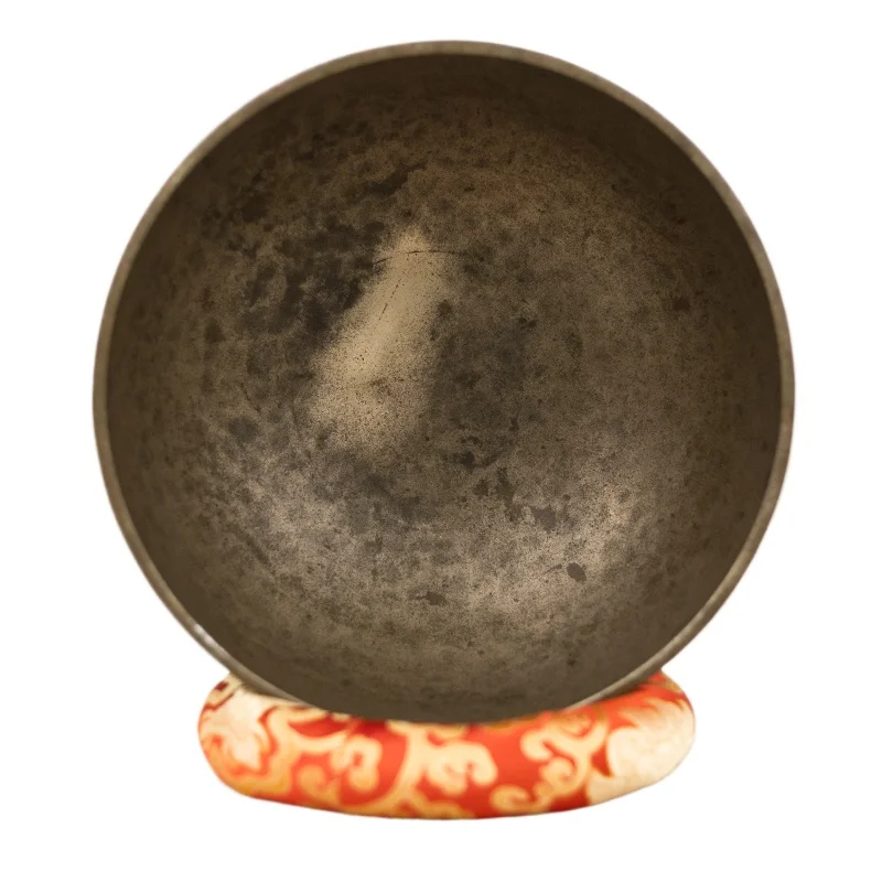 

[1004] 29.0 CM 1.93 KG Tone G2 Nepalese Handmade Tibetan Bati Antique Bowl