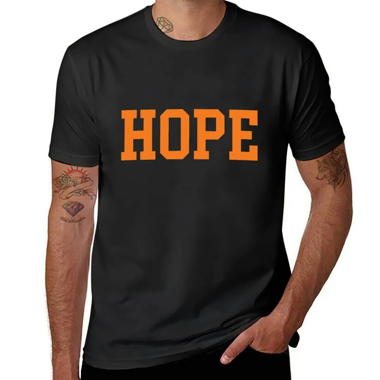 

hope - college font T-Shirt Luxury man customizeds luxury t-shirt oversized graphic tee mens t shirts pack
