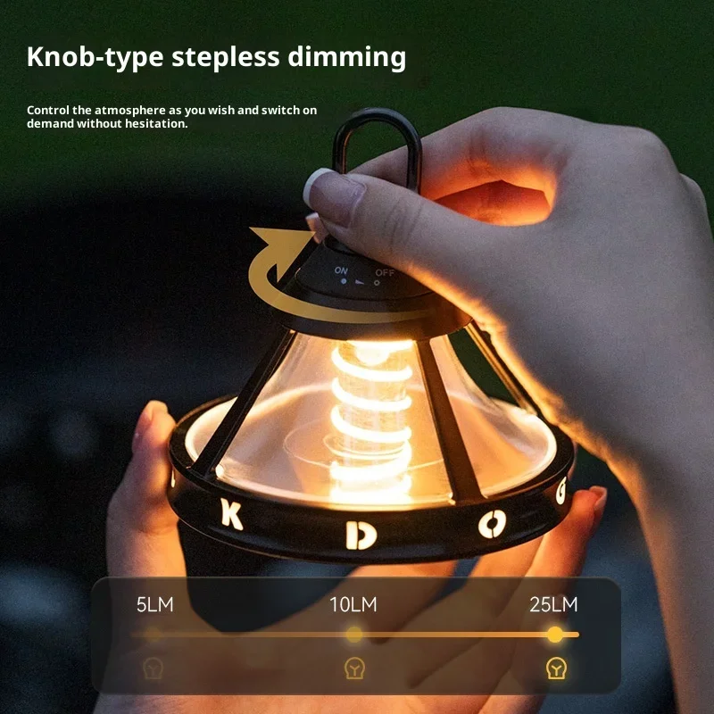 BLACKDOG الضوء المحيط المحمولة في الهواء الطلق إضاءة طويلة العمر الضوء المحيط خفيفة الوزن للغاية التخييم IP44 مقاوم للماء