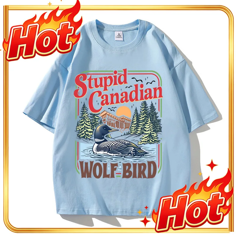 Stupid Canadian Wolf Bird Comfort Colors Shirt Heated Rivalry Inspired Cotton Shirt Team Hollander Ilya Rozanov Tees